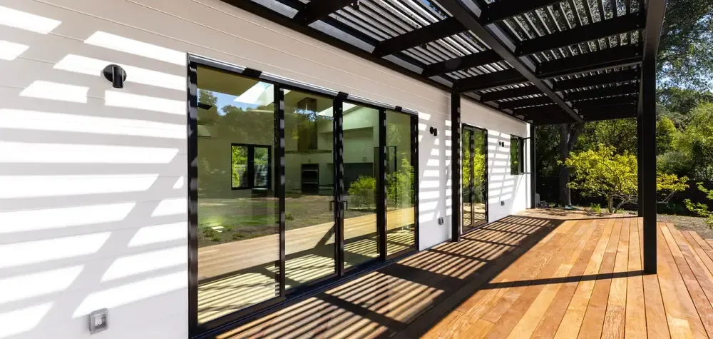 Modern home patio